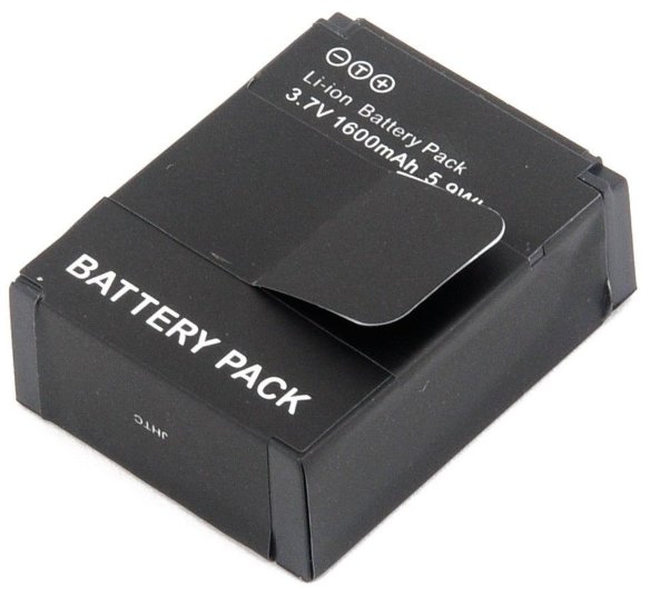 Аккумулятор для GoPro HERO3+ / HERO3 увеличенной емкости (1600mAh)  Аккумулятор для GoPro HERO 3/3+ • аналог AHDBT-301/302 • увеличенная емкость 1600мАч