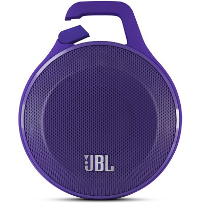 Портативная колонка JBL Clip Purple для iPhone, iPod, iPad и Android (JBLCLIPPUREU)  Компактный дизайн • встроенное крепление-карабин • мощность 3,2 Вт  • подключение по Bluetooth • время работы 5 часов • встроенный микрофон • линейный вход (3.5 мм)