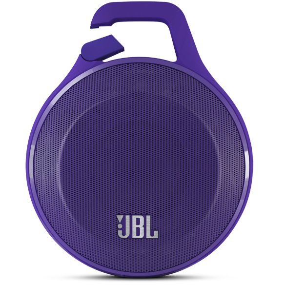 Портативная колонка JBL Clip Purple для iPhone, iPod, iPad и Android (JBLCLIPPUREU)  Компактный дизайн • встроенное крепление-карабин • мощность 3,2 Вт  • подключение по Bluetooth • время работы 5 часов • встроенный микрофон • линейный вход (3.5 мм)