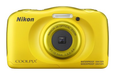 Подводный фотоаппарат Nikon Coolpix W100 Yellow  Подводный (до 10 м) • ударопрочный (1,5 м) • морозостойкий • пыленепроницаемый • 13 Мпикс • зум 3х • дисплей 2,7" • видео FullHD 1080p