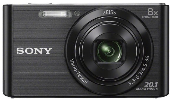 Цифровой фотоаппарат Sony Cyber-shot DSC-W830 Black  Матрица 20.5 МП (1/2.3") • Съемка видео 720р • Оптический зум 8x • Экран 2.7"