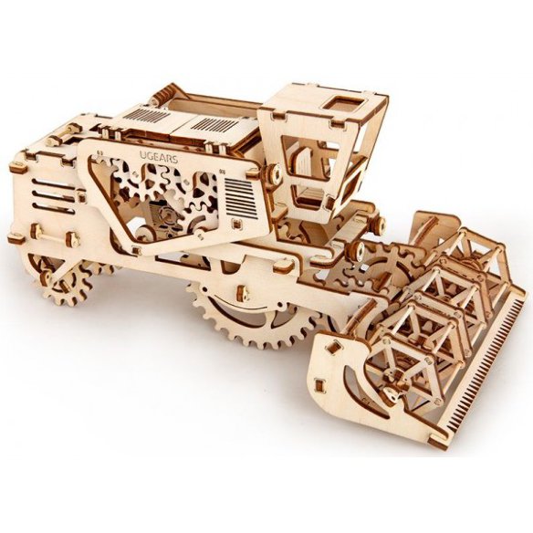 Деревянный конструктор UGears Комбайн  154 детали в наборе • Уровень сложности средний • Время сборки - 2-3 часа • Модель приводится в движение • Клей не требуется