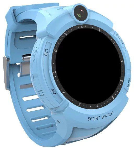 Детские умные часы Prolike PLSW200BL, голубые  Поддержка microSIM • Кнопка SOS • Встроенная камера • Крупный LED-дисплей • Силиконовый ремешок • Датчик снятия с руки