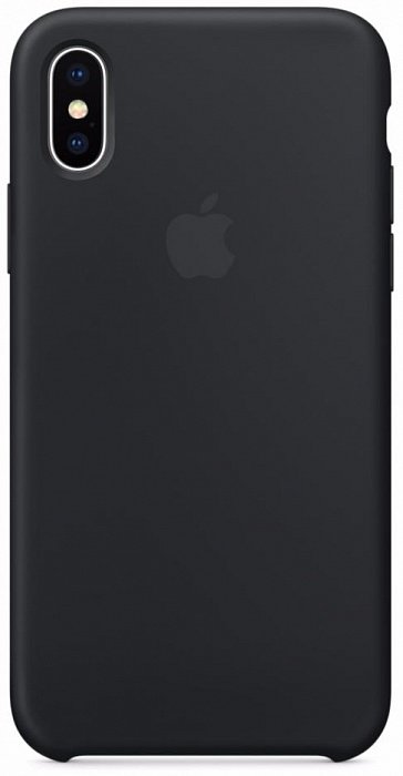 Чехол Apple Silicone Case Black (Черный) для iPhone X/XS  Сделан из силикона • Простая установка • Защита от попадания грязи и пыли • Не препятствует беспроводной зарядке
