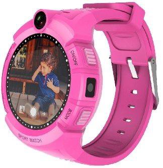Детские умные часы Prolike PLSW200PK, розовые  Поддержка microSIM • Кнопка SOS • Встроенная камера • Крупный LED-дисплей • Силиконовый ремешок • Датчик снятия с руки