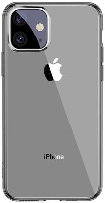 Чехол Baseus Simplicity Series Transparent Black для iPhone 11  Укороченные бортики вдоль экрана • Изготовлен из термополиуретана • Защищает от царапин • Элегантный дизайн