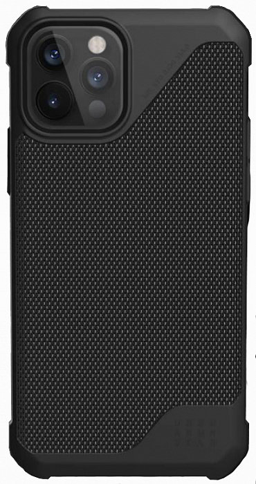 Противоударный Чехол UAG Metropolis LT Satin Black для iPhone 12 / iPhone 12 Pro  Высокопрочная износостойкая ткань Armortex • Противоударный •  Малый вес и толщина • Совместим с беспроводной зарядкой