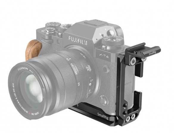L-площадка SmallRig 3148 Kit для Fujifilm X-T4   • Устройство: Fujifilm X-T4 • Материал: алюминий • Имеет крепление: 1/4", Cold Shoe • Быстросъёмная площадка: Arca Swiss