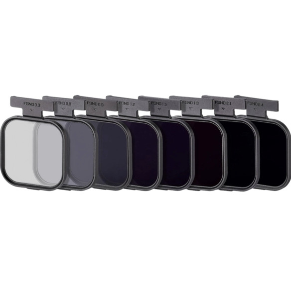 Комплект светофильтров Tilta Khronos Magnetic FSND Filter Kit Серый  Вид светофильтра ND (нейтральный) • Сила эффекта 0.3, 0.6, 0.9, 1.2, 1.5, 1.8, 2.1, 2.4 • ND Stop 1 — 8 • Магнитное крепление