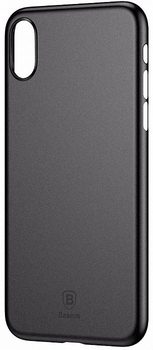 Чехол Baseus Wing Solid для iPhone XS Max  Полупрозрачная матовая текстура • Шероховатая поверхность не оставляет отпечатков • Защита от влаги, пыли и механических повреждений