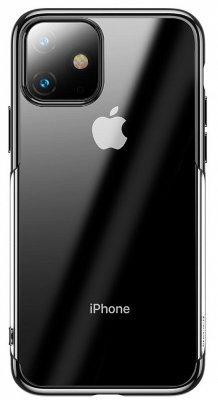Чехол Baseus Shining Black для iPhone 11  Прочный и гибкий TPU • Малая толщина • Усиленные углы • Стильный дизайн