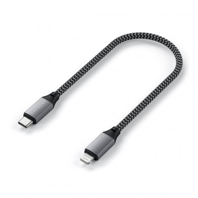 Кабель Satechi USB-C to Lightning MFI Cable, Space Gray