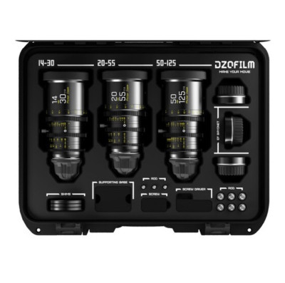Набор объективов DZOFilm Pictor 14-30/20-55/50-125 T2.8 PL/EF mount черные (Arri PL)