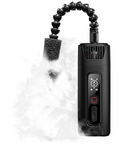 Портативный генератор дыма Ulanzi FM01 FILMOG Ace  Питание аккумулятор 18650 x2 • Порты Type-C • Встроенный дисплей • Дополнительное крепление 1/4" • Дистанционное управление • Время работы до 30 мин • Мощность (макс) 40 Вт