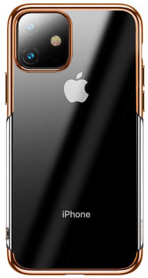 Чехол Baseus Shining Case Gold для iPhone 11  Прочный и гибкий TPU • Малая толщина • Усиленные углы • Стильный дизайн