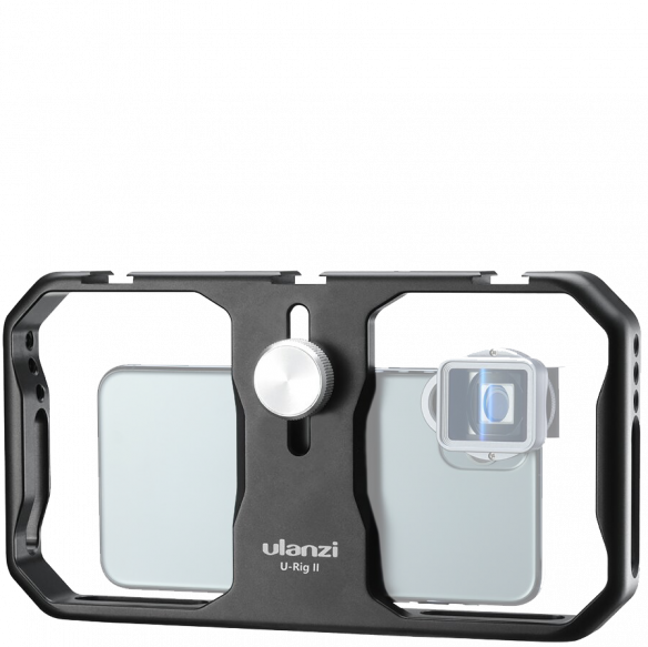 Клетка Ulanzi U-Rig II для смартфона  • Cмартфон (универсальные) • Ширина захвата: от 51 до 76 мм • Материал: алюминий • Имеет крепление:	1/4", Cold Shoe