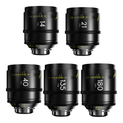 Набор объективов DZOFILM Arles 14/21/40/135/180 mm FF/VV Prime Cine Lens (Arri PL)