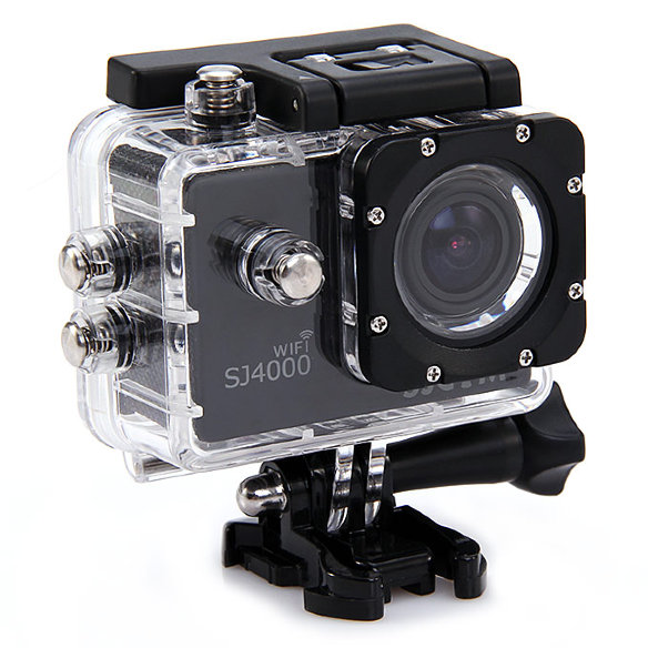 Экшн-камера SJCAM SJ4000 WiFi Black  Видео Full HD 1080p • Матрица 3 МП (1/2.33") • Wi-Fi • Встроенный цветной дисплей 1.5" • Угол обзора 170º • Подводная съемка до 30 метров • Цифровой зум 4x • Солидный набор креплений в комплекте