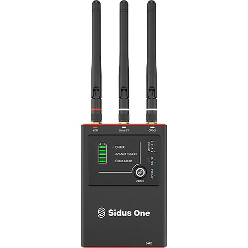 Беспроводной DMX контроллер Aputure Sidus One  Передатчик DMX/CRMX. Объединение до 4 передатчиков Sidus One. 18 часов работы при зарядке через USB-C. Диапазон беспроводной связиCRMX — 300 метров