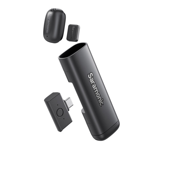 Радиосистема Saramonic Air SE-01 (TX+TX+RX) приёмник + 2 передатчика, для USB Type-C  Тип микрофона конденсаторный  • Передача сигнала цифровая, 2,4 ГГц • Конструкция микрофона петличный (встроенный) • Макс. частота, Гц 20000 • Разъем USB Type-C • Тип радиосистема • Тип элемента питания Li-Ion • Диаграмма направленности круговая • Встроенный аккумулятор