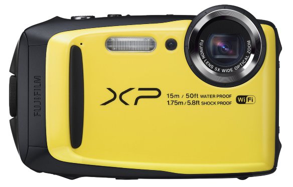 Подводный фотоаппарат Fujifilm FinePix XP90 Yellow  Подводный (до 15 м) • Ударопрочный (до 1.75 м) • Морозостойкий (до -10°C) • Пыленепроницаемый • Wi-Fi • 16,4 Мпикс • Зум 5х • Дисплей 3" • Видео FullHD 1080p