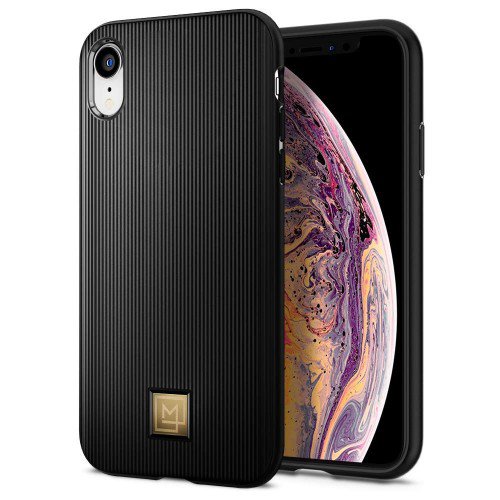 Чехол Spigen для iPhone XR La Manon Classy Black 064CS24960  Стильный аксессуар премиального класса • Ультратонкий дизайн • Изготовлен из качественного TPU