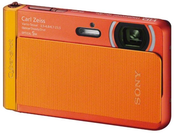 Подводный фотоаппарат Sony Cyber-shot DSC-TX30 Orange  Подводный (до 10 м) • ударопрочный (до 1.5 м) • морозостойкий (до -10°C) • пыленепроницаемый • 16 Мпикс • зум 5х • сенсорный дисплей 3.3" • видео FullHD 1080p