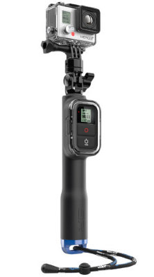 Монопод с креплением для пульта ГоуПро SP Gadgets REMOTE POLE 23&quot; SMALL  Монопод для GoPro • длина от 27.6 до 58.2 cм • отсек для пульта GoPro • поворотная головка на 360º • легкий и прочный • подходит для подводной съемки • шнурок и карабин в комплекте • для всех камер GoPro