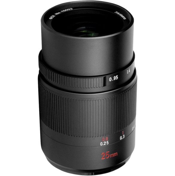Объектив 7Artisans 25mm F0.95 E-Mount  Байонет объектива E-Mount • Покрытие матрицы APS-C • Фокусное расстояние 25 мм • Фокусировка ручная • Максимальная диафрагма f0.95 • Минимальная диафрагма f16