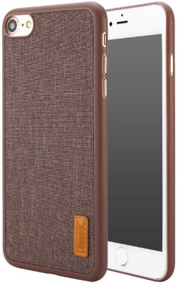 Чехол Baseus Grain Case для iPhone 8/7 Brown WIAPIPH7-BW08  Чехол-накладка для iPhone 8/7, выполненный из полипропилена и высококачественной ткани.