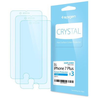 Комплект защитных пленок Spigen Crystal для iPhone 8/7Plus 043FL20465  Комплект из трех кристально-прозрачных защитных пленок для iPhone 8/7 Plus