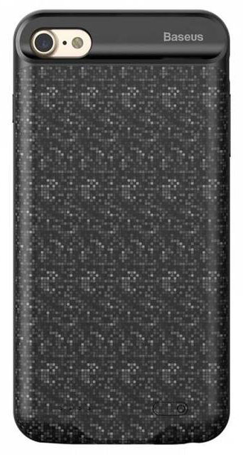 Чехол-аккумулятор Baseus Plaid Backpack Power Bank Case 3650 mAh Black для iPhone6/6S Plus  Дополнительный аккумулятор для смартфона • Прочные материалы • Стильный внешний вид • Высокая степень защиты