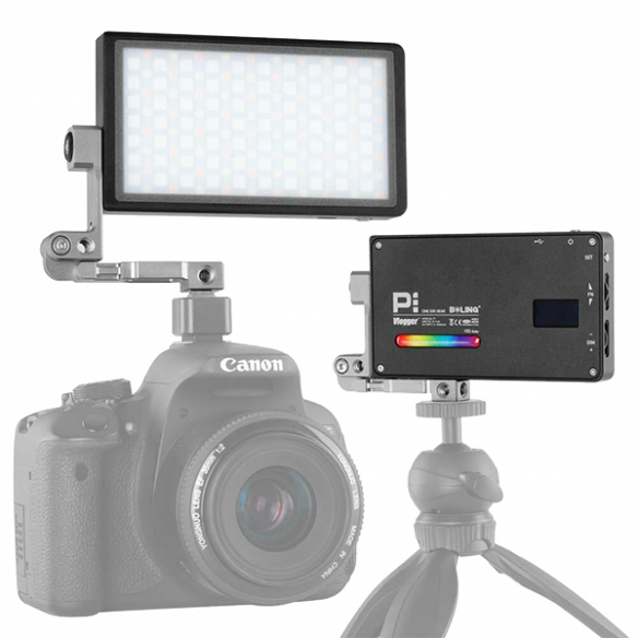 Осветитель Boling BL-P1 Vlogger RGB 12W 2500-8500K  • LED панель • Особенности конструкции:	встроенный дисплей • RGB режим: Да • Имеет крепление: 1/4" • Питание: встроенный аккумулятор, сетевой адаптер • Цветовая температура:	2500 — 8500