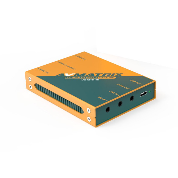 Устройство видеозахвата AVMATRIX UC1218-4K HDMI USB   • Устройство для захвата HDMI сигнала через USB3.1 Gen1 • поддерживает 4K 60Гц • Соответствие UVC и UAC