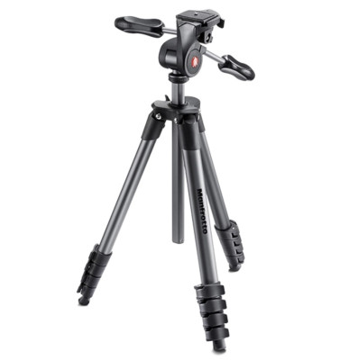 Штатив c 3-х осевой головой Manfrotto Compact Advanced Чёрный