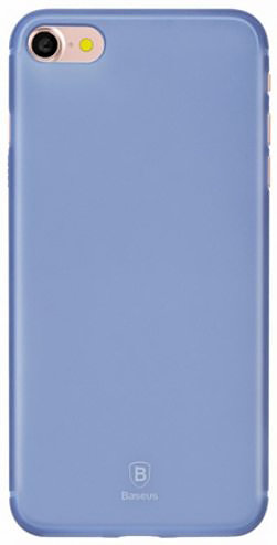 Чехол Baseus Slim Case Transparent для iPhone 8/7 Blue WIAPIPH7-CT03  Прозрачный и тонкий чехол накладка для iPhone 8/7, выполненный из прочного полипропилена