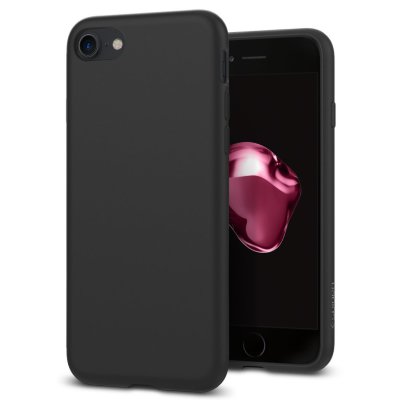 Клип-кейс Spigen для iPhone 8/7 Liquid Crystal Matte Black 042CS21247  Матовый ультратонкий чехол, на котором не остаются следы