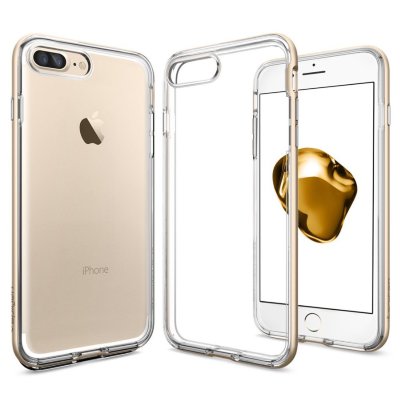 Чехол Spigen для iPhone 8/7 Plus Neo Hybrid Crystal Champagne Gold 043CS20538  Прочный чехол с укрепляющим бампером и кнопками из металла