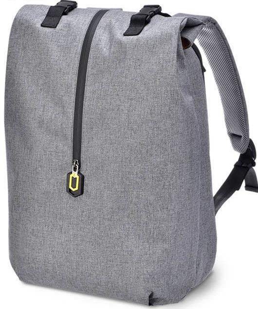 Рюкзак для ноутбука 14&quot; Xiaomi 90 Points Outdoor Leisure Grey  Износостойкая ткань с водоотталкивающей пропиткой • Верхний клапан с двойной застежкой • Внутренняя непромокаемая сумка