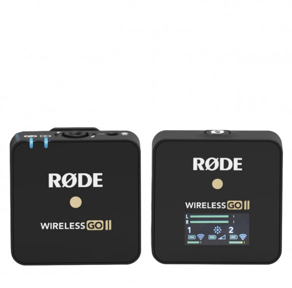 Радиосистема RODE Wireless GO II Single   • Подключение:	mini Jack 3.5 мм TRS • Передача сигнала:	2.4G • Запись звука:	моно • Рабочая дистанция:	200 м • Питание:	встроенный аккумулятор • Время работы:	7 ч • Время зарядки:	2 ч