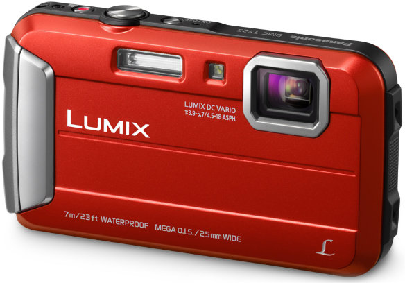 Подводный фотоаппарат Panasonic Lumix DMC-FT25 Red  Подводный (до 7 м) • ударопрочный (до 1.5 м) • морозостойкий (до -10°C) • пыленепроницаемый • 16 Мпикс • зум 4х • дисплей 2.7" • видео HD 720p