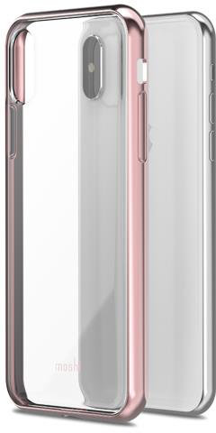 Чехол Moshi Vitros Pink для iPhone X/XS  Ультратонкий форм-фактор • Противоударная защита • Накладки на кнопки • Приподнятая рамка для защиты экрана • Поддержка беспроводной зарядки