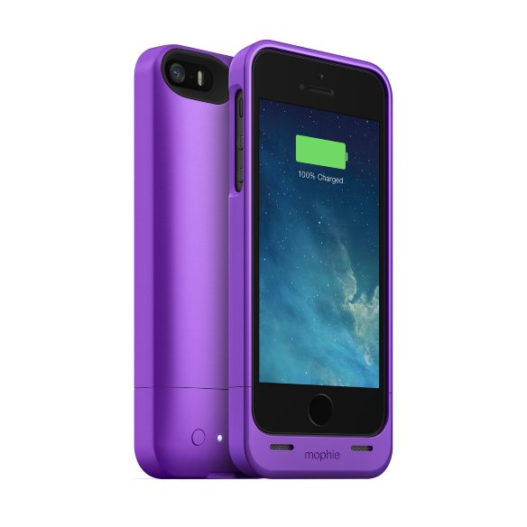 Чехол-аккумулятор Mophie Juice Pack Helium 1500mAh Purple для iPhone 5/5S/SE  Встроенный аккумулятор • Переходник на наушники в комплекте • Защита от повреждений • Светодиодные индикаторы