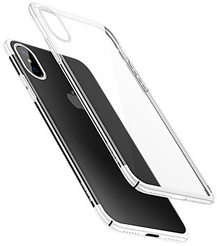 Чехол Baseus Glitter Case White для iPhone XS Max  Прозрачная фактура • Отличная защита корпуса • Дополнительная защита дисплея и камеры