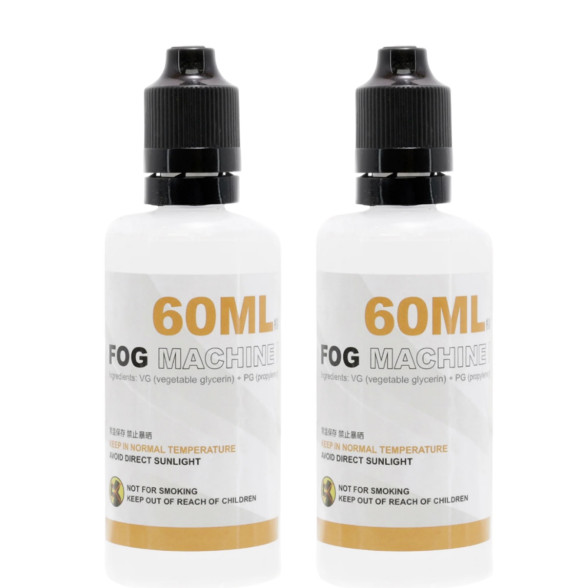 Жидкость LensGo Fog Machine Liquid 60мл (2шт)  Формула на основе пропиленгликоля и глицерина • Без токсичных испарений и посторонних запахов • Экологичная
