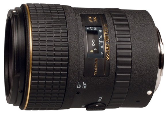 Объектив Tokina 100 mm f/2.8 AT-X PRO D Macro для Canon  Макрообъектив с постоянным ФР • Крепление Canon EF и EF-S • 100 мм, F2.80 • Для неполнокадровых фотоаппаратов • Автоматическая фокусировка • Вес: 540 г