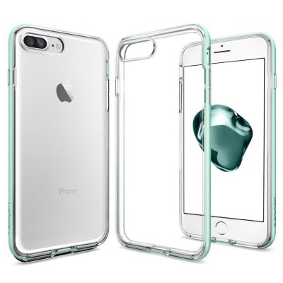 Чехол Spigen для iPhone 8/7 Plus Neo Hybrid Crystal Mint 043CS20541  Прочный чехол с укрепляющим бампером и кнопками из металла