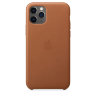 Кожаный чехол Apple Leather Case Saddle Brown (Золотисто-коричневый) для iPhone 11 Pro