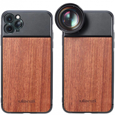 Чехол с креплением для объектива Ulanzi Wood case для iPhone 11 Pro