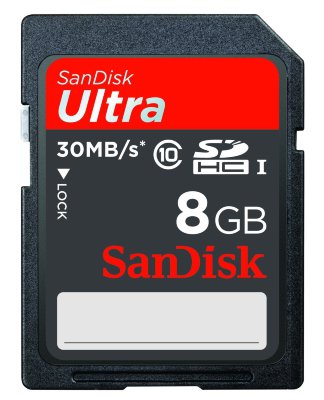 Карта памяти SanDisk Ultra SDHC 8 Gb Class 10 30MB/s